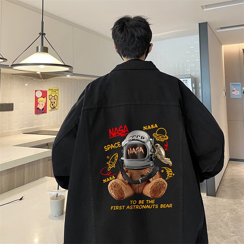 牛仔夹克男大码牛仔外套男茄克NJ77281-P60加绒款-P75,男装夹克,电商A040