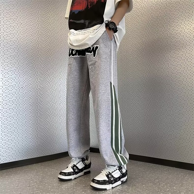 长裤直筒青春流行休闲裤宽松型休闲裤微弹男夏季潮时尚潮牌,男装休闲裤,星座716-2