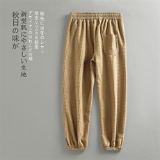 秋冬新款日系大码设计感雪尼尔束脚卫裤男欧棉绒运动裤K1028-P55，男装休闲裤，电商A082