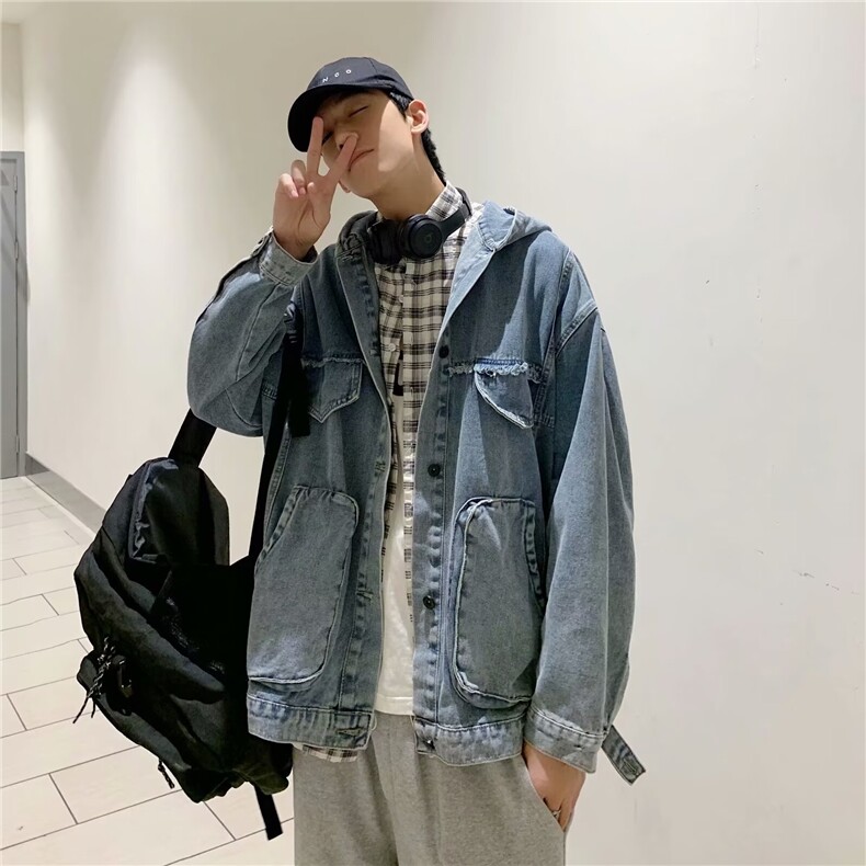 2025秋男士牛仔夹克韩版潮流工装外休闲套JK015,男装夹克,星座1108