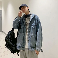2025秋男士牛仔夹克韩版潮流工装外休闲套JK015，男装夹克，星座1108