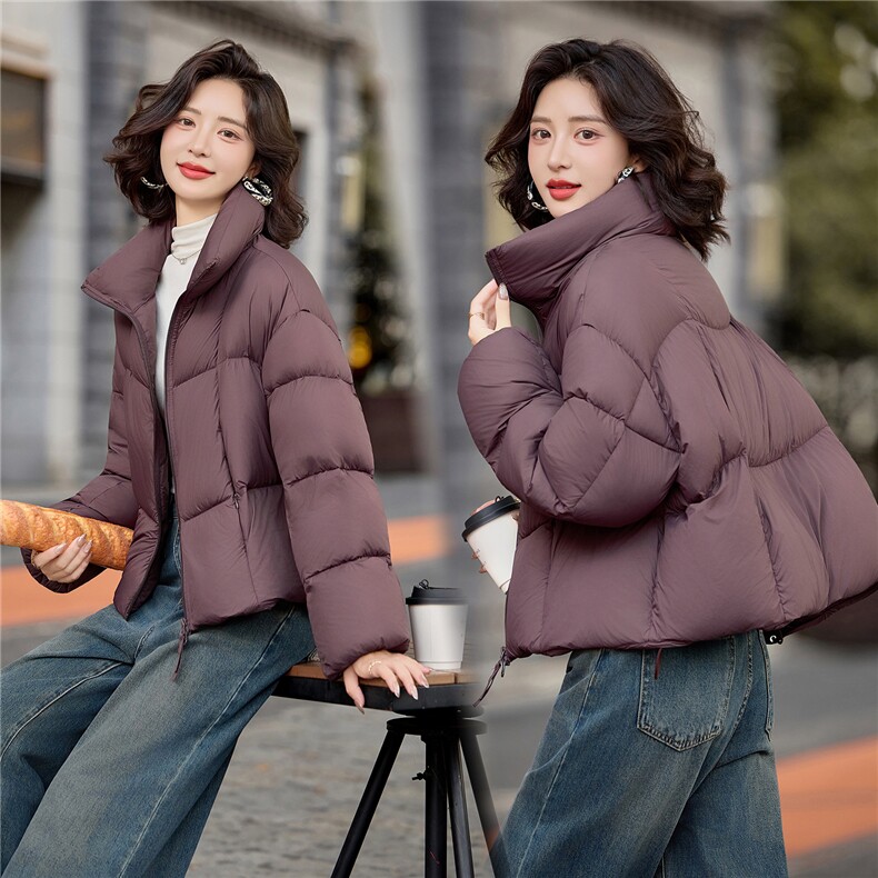 现货2025新款羽绒服短款泡芙时尚保暖外套，女装羽绒服，仟媚宠