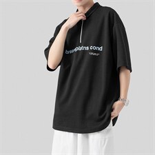 夏季新款POLO杉休闲潮流美式华夫格百搭翻领短袖T恤PL3320-P52，男装T恤，星座717
