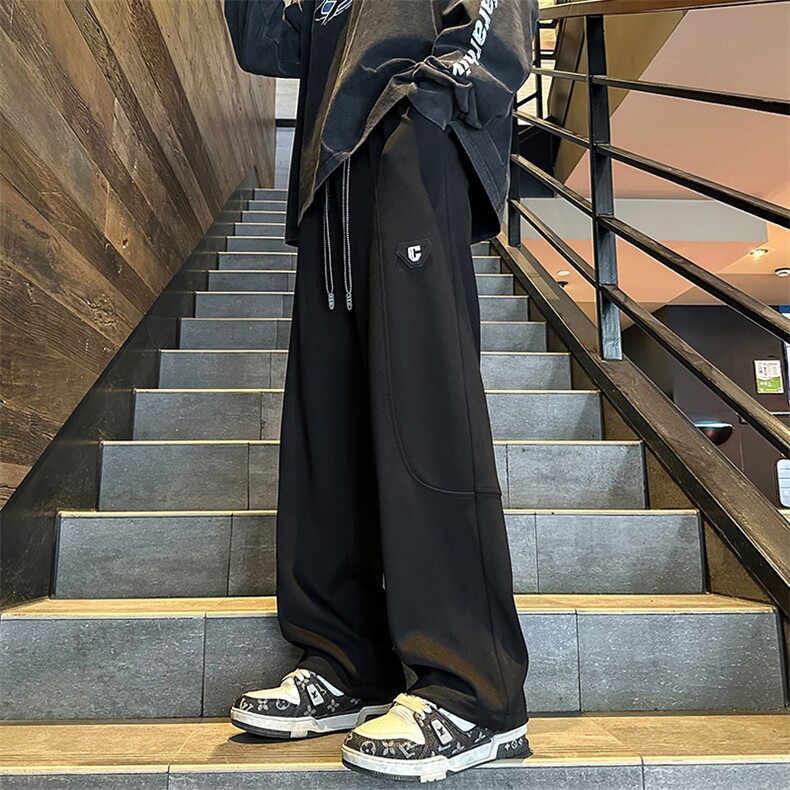 2024 春季新款 外景大码港风菠萝格直筒卫裤M-5X HK24085-特P35图片