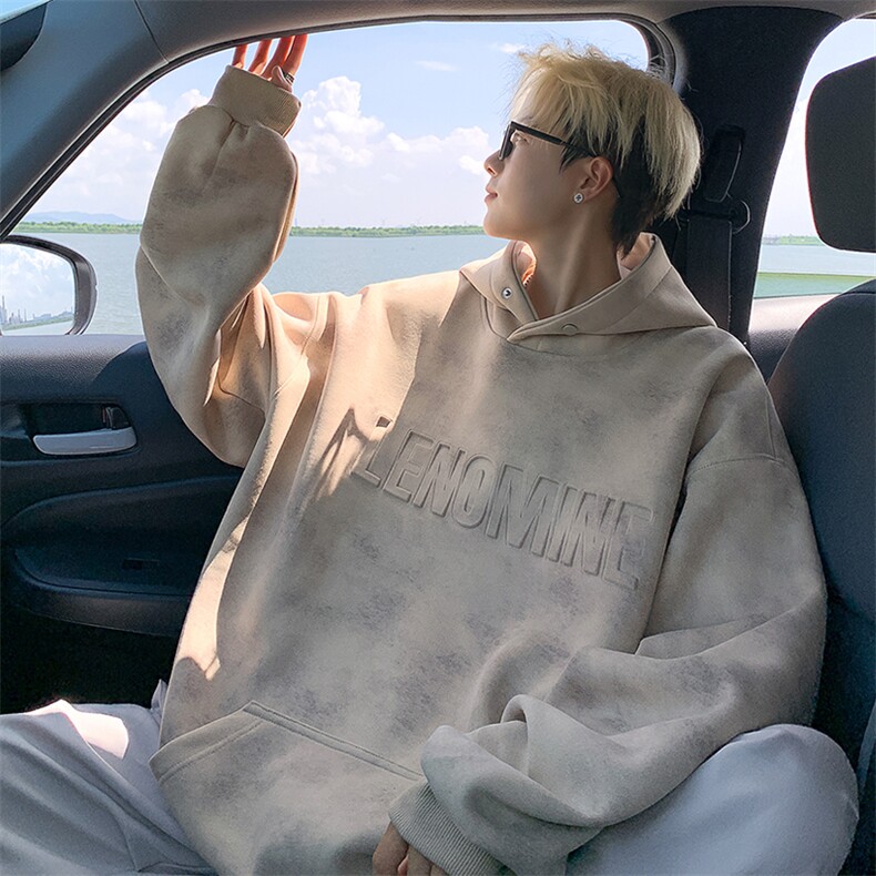供抖音现货400克重磅秋冬连帽百搭卫衣X416B-1-WY938-P55限78,男装卫衣,星座416B-1