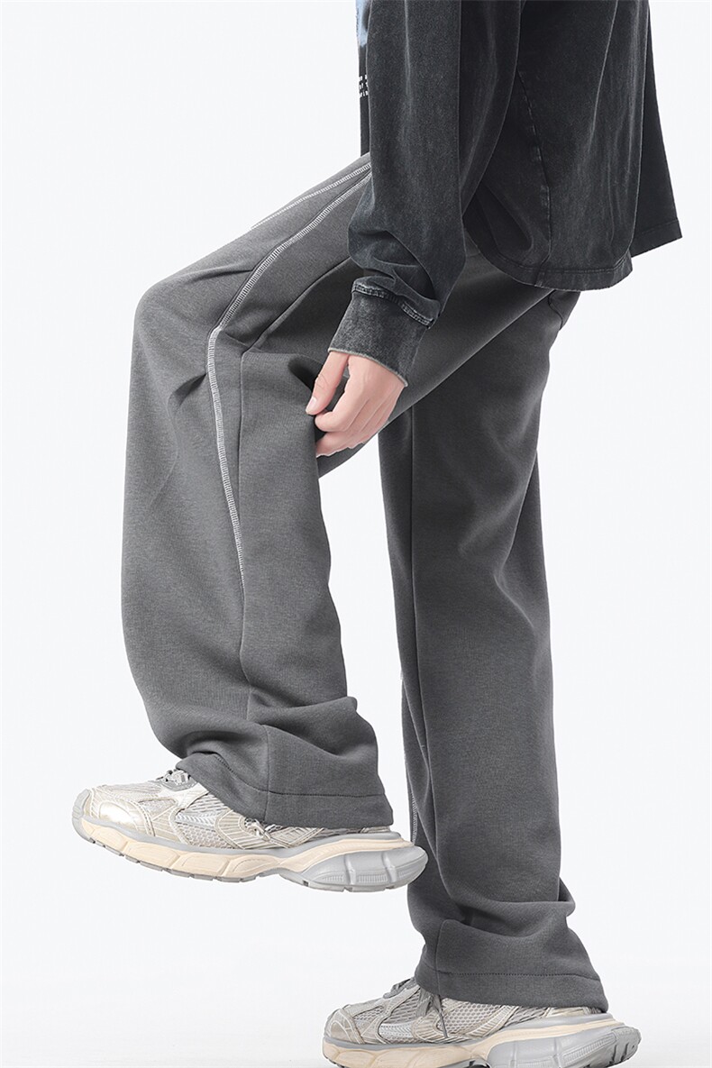 现货现货2025年秋季新款宽松休闲卫裤男D329-QM751-P50-控78,男装休闲裤,电商D329