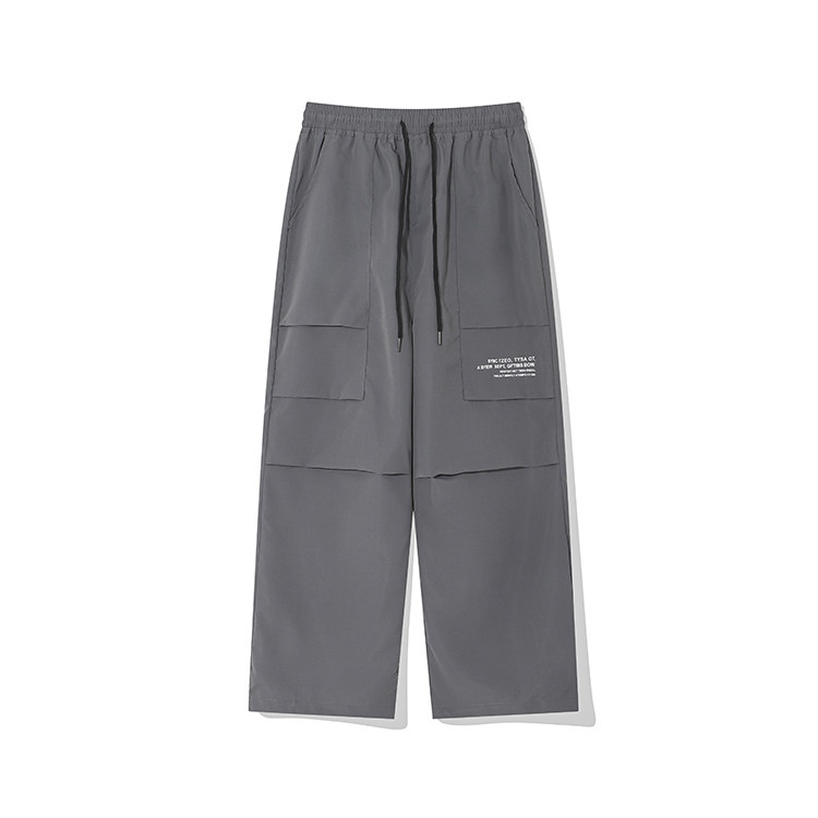 防晒速干裤男夏季降落伞宽松直筒高街潮牌工装休闲长裤K807p25,男装防晒衣,电商D315A