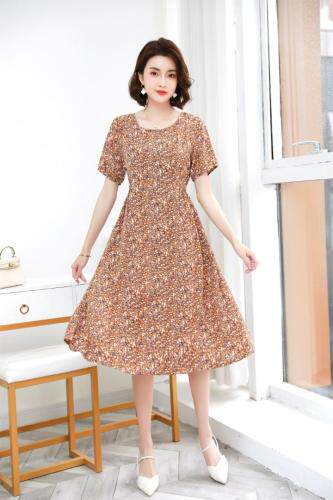 现货新款小碎花连衣裙，女装连衣裙，欧雅斯丹·尔