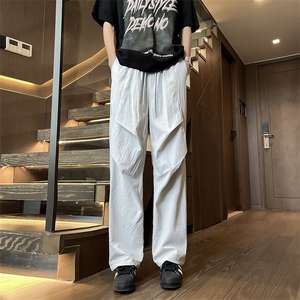 夏季新款潮牌宽松百搭直筒裤美式复古运动休闲裤男 现货K8005-P32图片