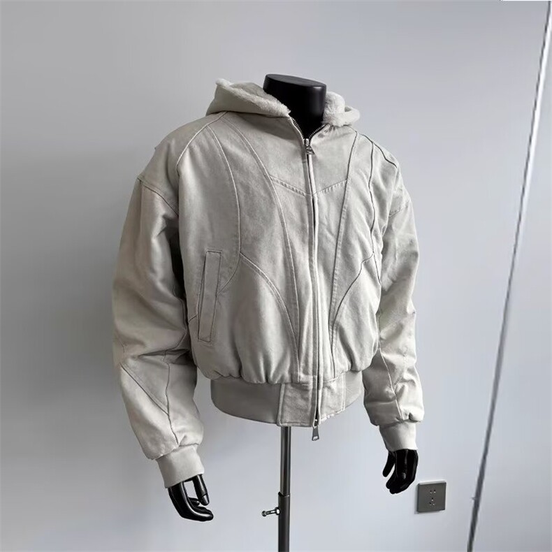 【有货】DJRT149-P115新款潮牌加绒加厚座山雕外套重磅帆布棉衣,男装棉衣,星座603-2