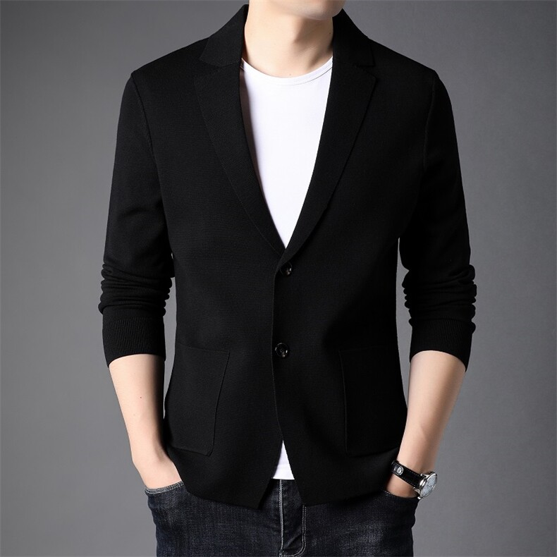 男士2023年春秋季新款长袖针织开衫青年休闲外套服装 FF8001-P85图片