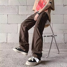 新款美式男美式水洗高街潮宽松直筒休闲裤子X2211，男装休闲裤，星座208-5