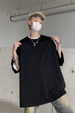 纯棉短袖t恤男2025新款夏季小众设计感显瘦宽松上衣TX601-特P22，男装T恤，电商A178