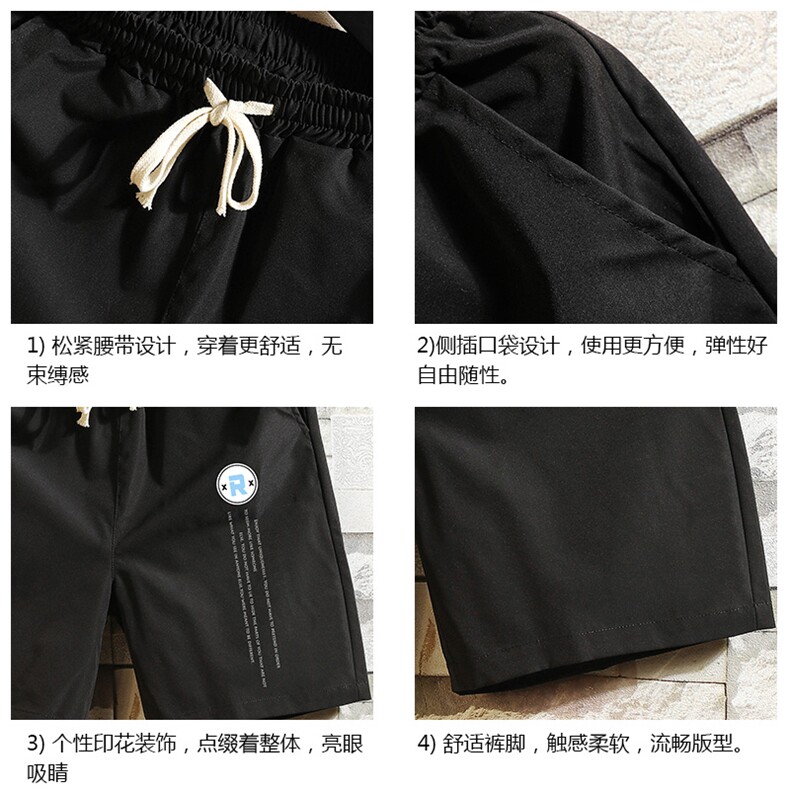 DK39168-P15港风休闲短裤男士大码运动五分裤男中裤男马裤砖墙,男装休闲裤,电商A040A