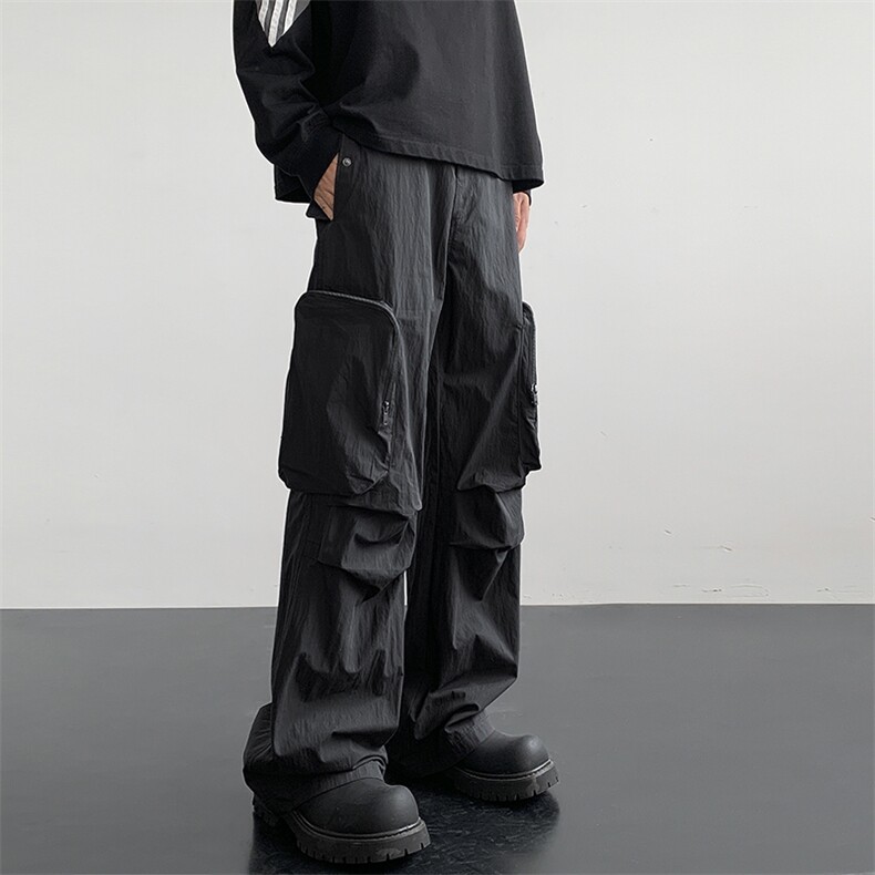 冲锋裤降落伞兵裤休闲裤男高街潮流工装个性长裤子G1930/P65，男装工装外套，电商D202
