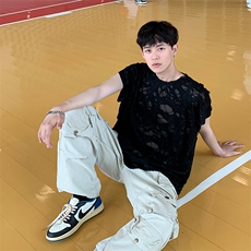 8XL-M重磅！特大码短袖T恤背心男宽松休闲百搭篮球服DX318P28，男装T恤，电商D206-1