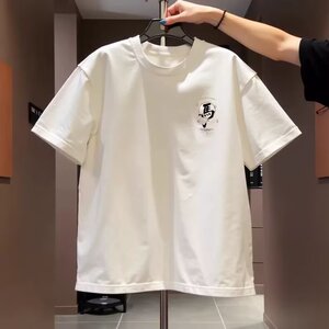 1506-1/TV56331/P33风印花宽松短袖T恤男女夏季新款潮百搭图片