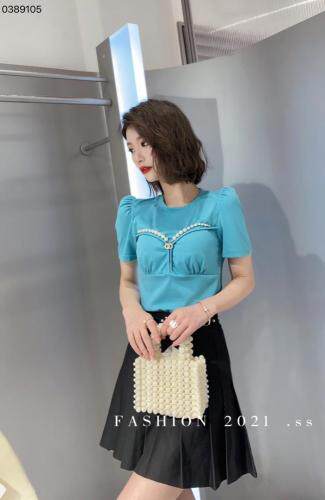 钉珠假两件，女装，迈时尚