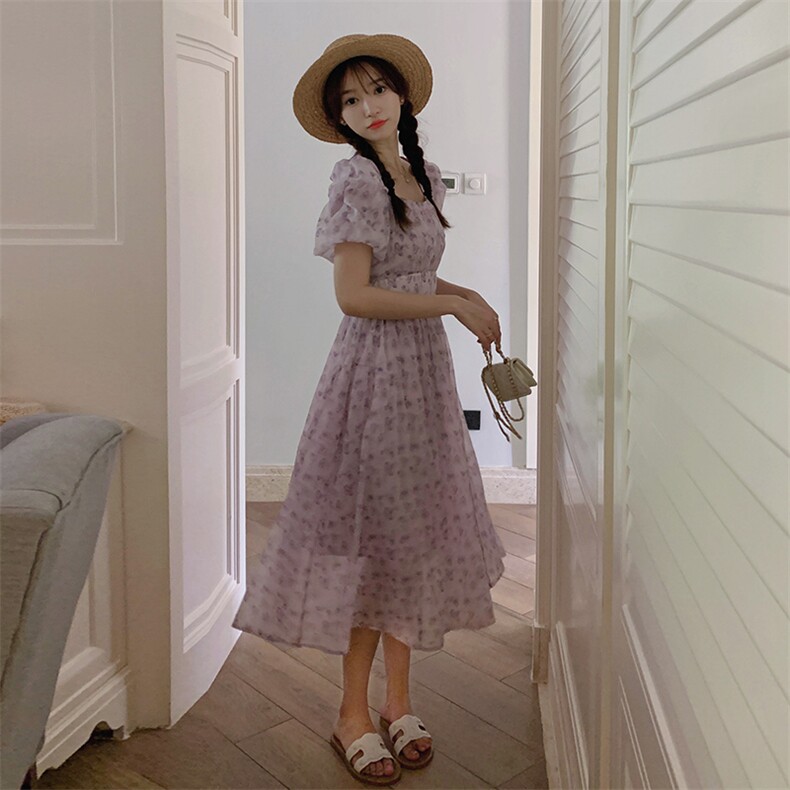 【新款现货】碎花连衣裙82369-P115-K165,女装连衣裙,辉之琳