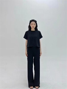 黑色极简懒人套装图片