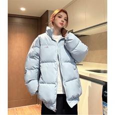 中性风冬装双面穿条纹织带棉服拼色棉衣休闲外套男G1101P138，男装棉衣，电商A339