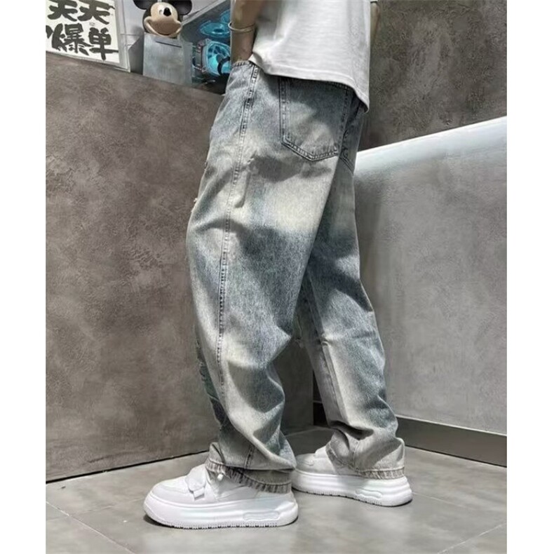 简约牛仔裤气质时尚流行文艺原宿新款潮流日系百搭N6505,男装牛仔裤,星座1116A（原606A-3）