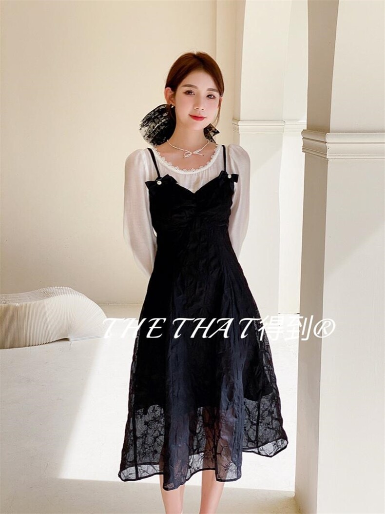 秋季新款连衣裙，女装连衣裙，得到THETHAT