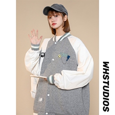 秋装新品潮韩版夹克棒球服男女2023中性风百搭刺绣外套8013-P95，男装夹克，电商A441-1