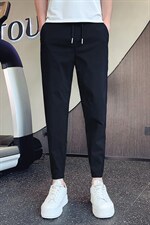 纯色休闲裤夏季薄款九分裤痞帅网红束脚裤1611B-1-A11-P40，男装休闲裤，星座712-1