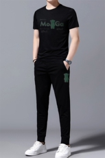 GDN603男士2023年夏季新款T恤短袖长裤商务休闲男运动套装P123，男装休闲套装，电商B360