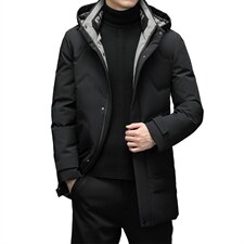 新款脱卸帽子中长款羽绒服中年男士冬装外套爸爸装XXH1806-P320,男装羽绒服,电商B212（原钱塘6029）