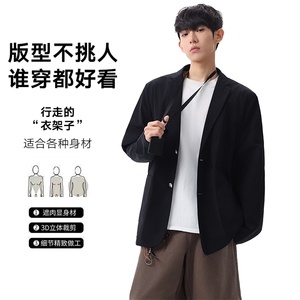 春季新款商务风西装外套男休闲西服男士西服X02628-P83图片