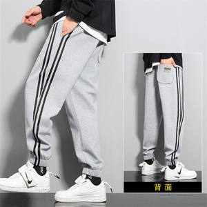 男秋冬新款潮流束脚百搭加绒裤宽松运动休闲裤A068-CHNZK81-TP78图片