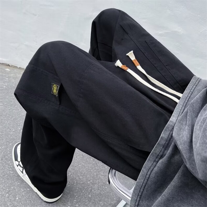 男秋季新款港风休闲裤纯棉工装裤D1034P38,男装休闲裤,星座1116-2