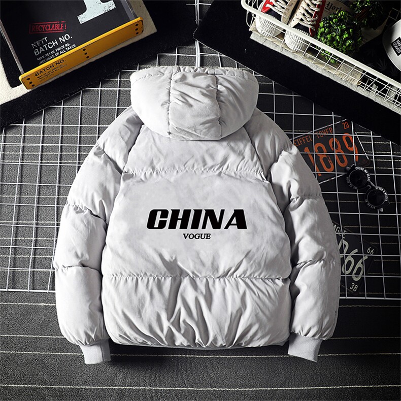 MY16001-P100 加厚加绒连帽棉衣男大码棉服男面包服男图片