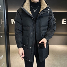 中长款羽绒服男冬季连帽加厚外套劵后338元A313-6317-P245，男装羽绒服，电商A313