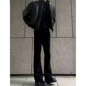 百搭潮流流行简约时尚慵懒日系新款皮PU加厚加棉夹克气质ins文艺图片