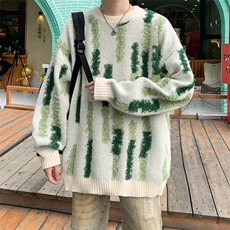 秋冬撞色套头毛衣男宽松百搭针织衫潮学生打底毛线衣M7107-P55，男装针织衫/毛衣，星座1109-3