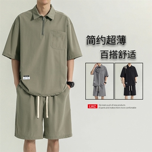 运动套装夏季短袖短裤衣服一套搭配夏天高端帅气TZ21-特批-70图片