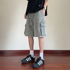 ！2025夏季新款男士工装牛仔短裤潮牌百搭五分裤DK335特P45，男装牛仔裤，电商B220