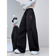 秋冬新款港风日系复古立体阔腿印花束脚休闲裤XZ212-QAK8047-P39，男装休闲裤，星座212