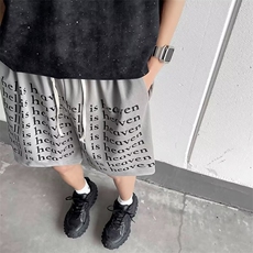 男新款青少年时尚休闲网眼印花短裤GDK32P25，男装牛仔裤，星座1116-2
