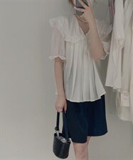 娃娃领小衫，其它，驿谷