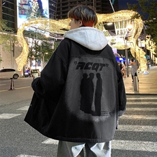 秋季新款潮牌连帽休闲假两件夹克外套男女A436-1039-P80128，男装夹克，电商A436