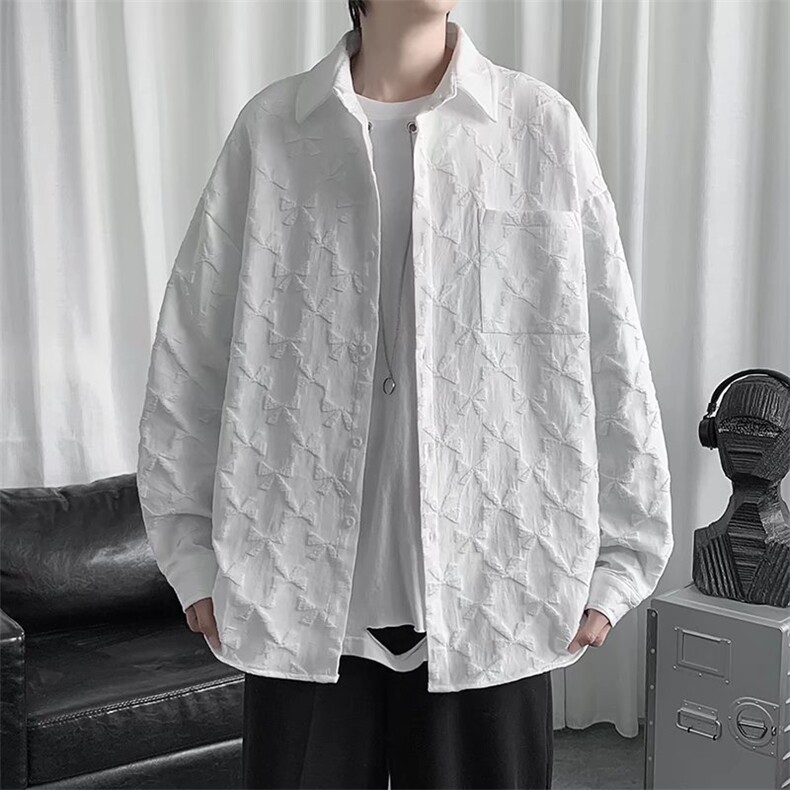 男春季长袖衬衫宽松版衬衫C1155P40,男装衬衫,星座1116-2