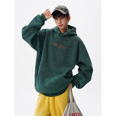 面底同色重磅砂洗做旧刺绣连帽卫衣JF807-特P65控118加绒P70控128，男装卫衣，电商A422-1