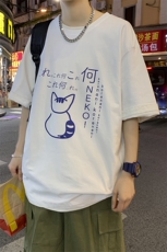 2024新款短袖200克精梳棉纯棉t恤宽松短袖A161-T17-P25，男装T恤，电商A161-2