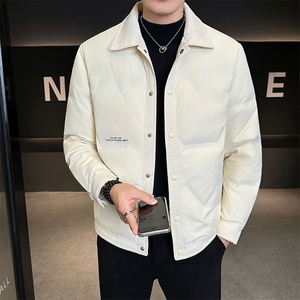 新款男士小翻领羽绒服夹克加厚防寒309B-3-81069-P148图片
