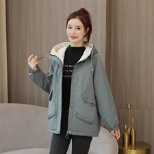 棉服2024新款女短款小棉袄韩版宽松冬季加绒棉衣外套潮，女装棉衣/棉服，梦懿尔