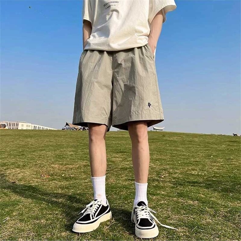 W02-P20冰丝速干短裤男夏季薄款2025新款潮牌裤子跑步运动五分裤,男装牛仔裤,星座617A-1（原B318A）